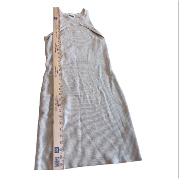 Abercrombie Fitch Knit Ribbed Sleeveless Mini Sweater Dress Chest Cutout Size ST - Picture 14 of 14